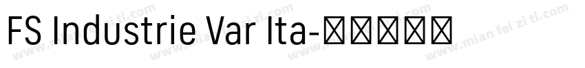 FS Industrie Var Ita字体转换